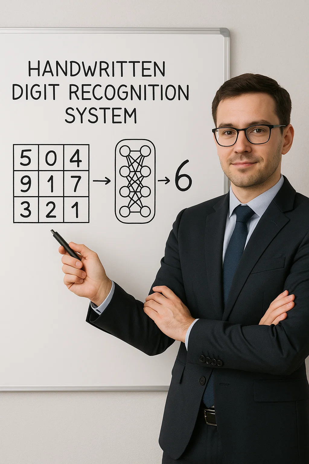 Screenshot of Handwritten Digit Recognition project